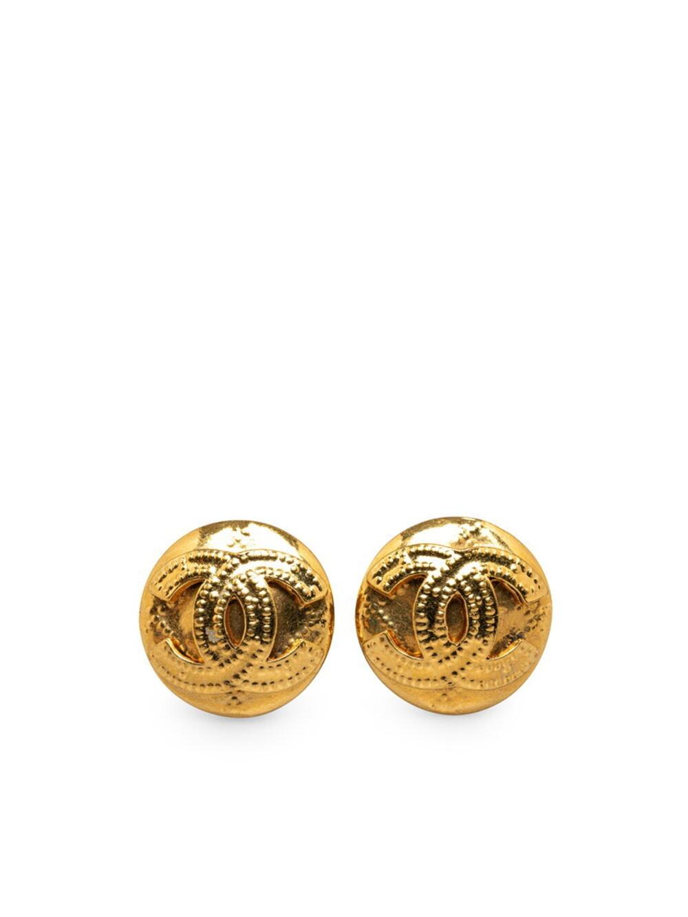 Chanel Cc Logo Clip-On Earrings Metal #207312C77B